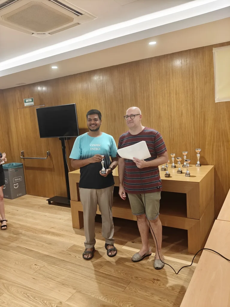 Learn chess from Badri who won 2nd Place in Sant Marti Blitz Open 2025 Spain